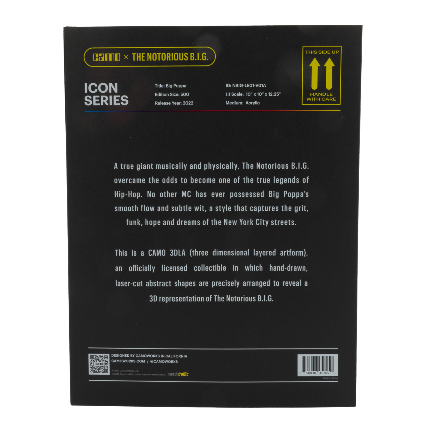 Notorious B.I.G. 3DLA Sculpture