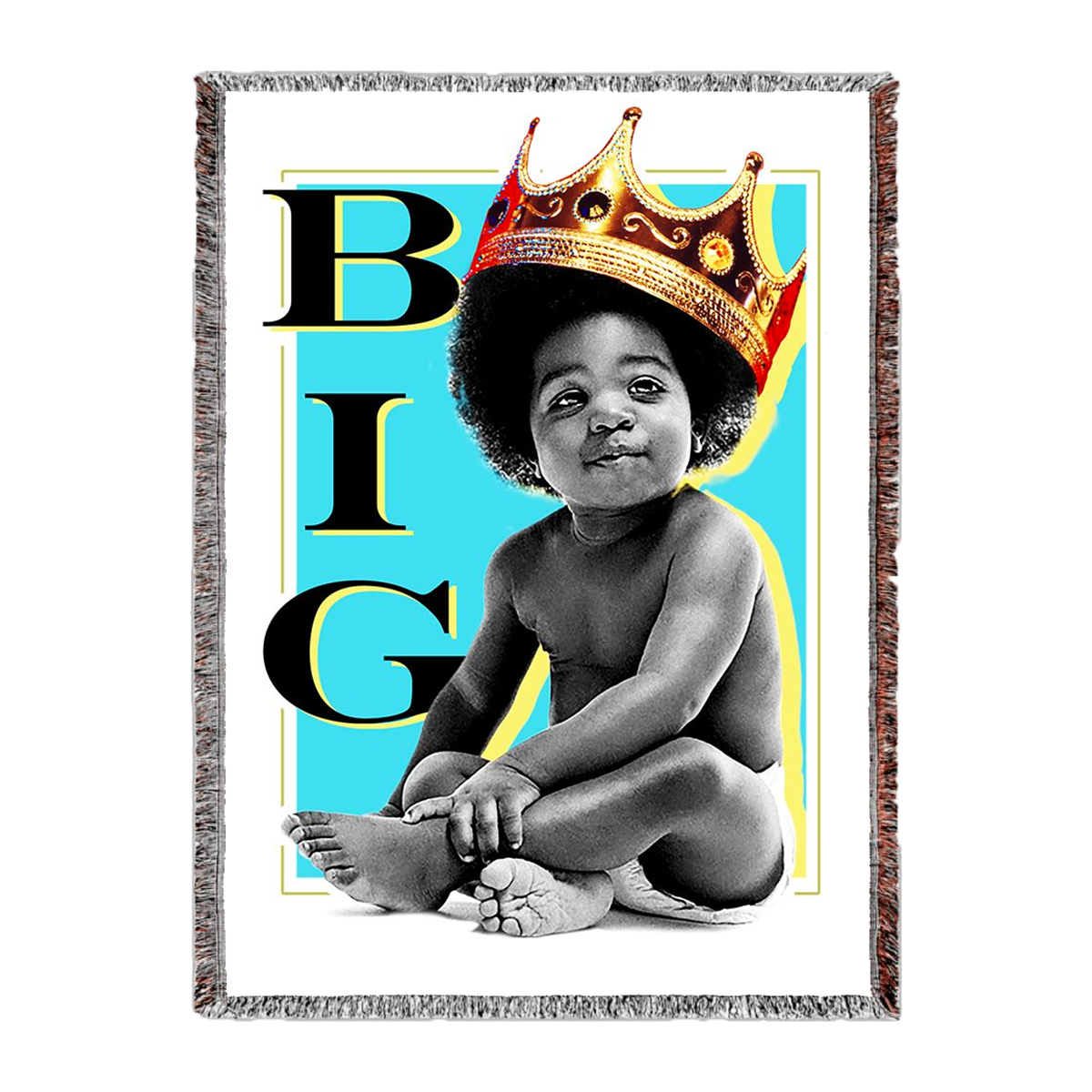 Biggie Baby Crown Woven Blanket