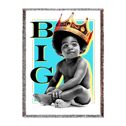 Biggie Baby Crown Woven Blanket