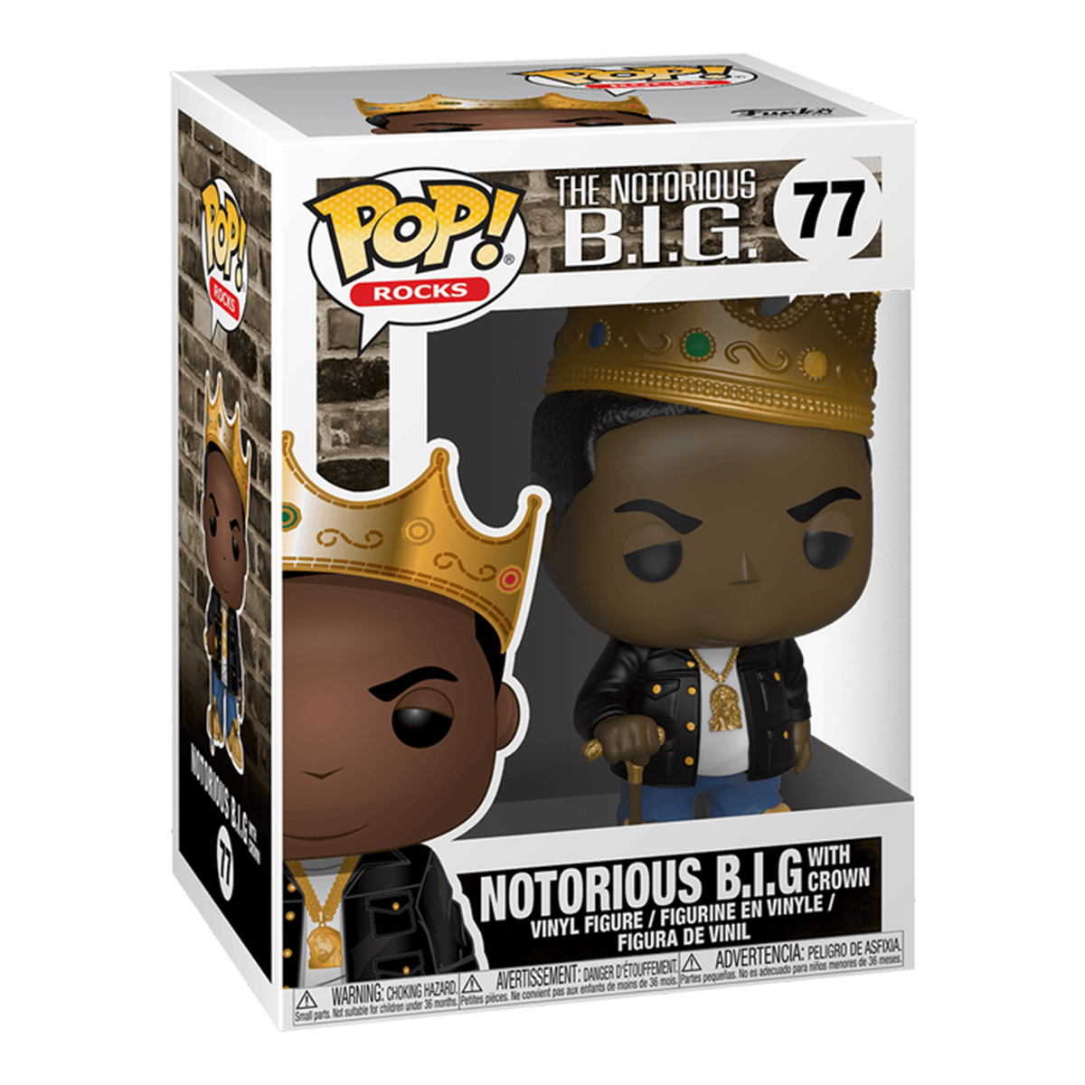 Notorious B.I.G. POP! Rocks フィギュア 新品未使用 Funko Pop! Rocks: The Notorious B.I.G. with Crown – The Notorious